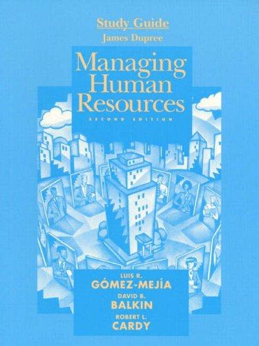Cover for Managing Human Resources