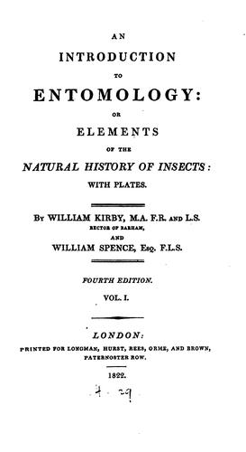 Cover for An Introduction to Entomology