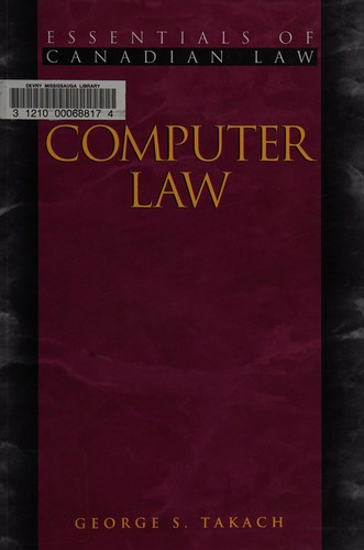 Cover for Computer law