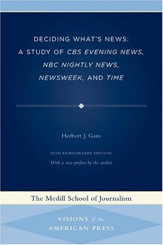 Cover for Deciding what's news