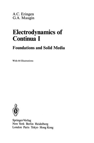 Cover for Electrodynamics of Continua I