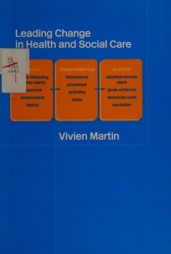 Cover for LEADING CHANGE IN HEALTH AND SOCIAL CARE.