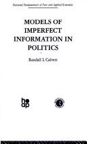 Cover for Models of Imperfect Information in Politics