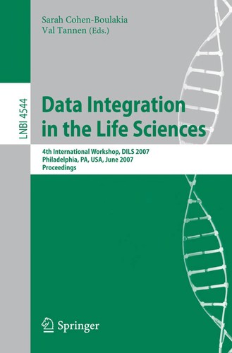 Cover for Data integration in the life sciences