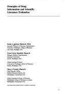 Cover for Principles of drug information and scientific literature evaluation