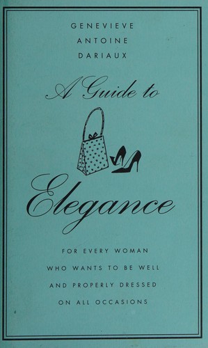 Cover for A guide to elegance