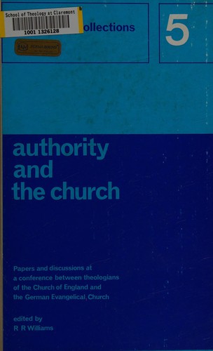 Cover for Authority and the church