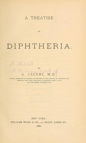 Cover for A treatise on diphtheria