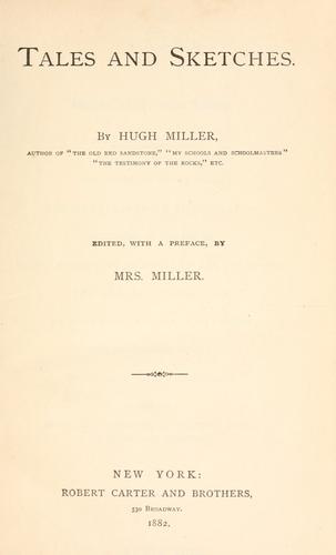 Cover for Tales and sketches.
