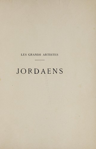 Cover for Jordaens, par Fierens-Gevaert