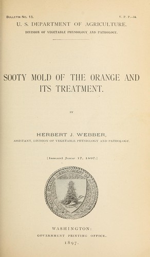 Cover for Sooty mold of the orange and its treatment