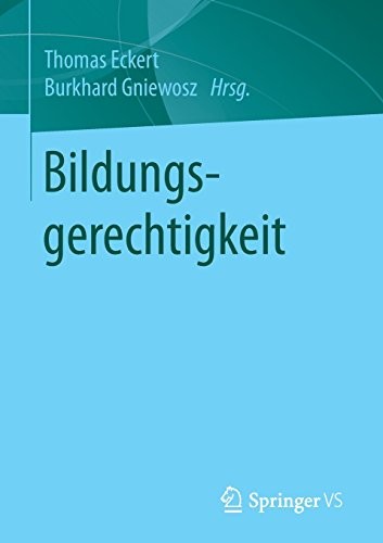 Cover for Bildungsgerechtigkeit