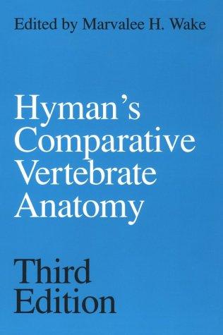 Cover for Hyman's comparative vertebrate anatomy.