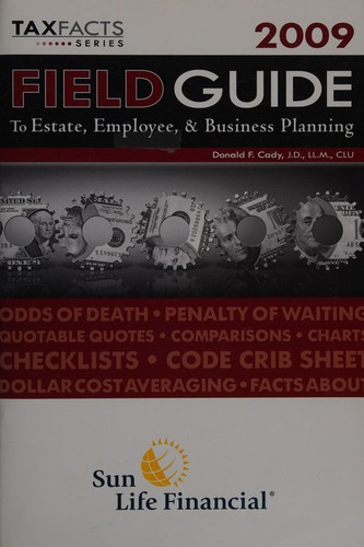 Cover for 2009 field guide to estate, employee, & business planning