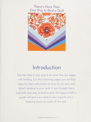 Cover for There's more than one way to bind a quilt