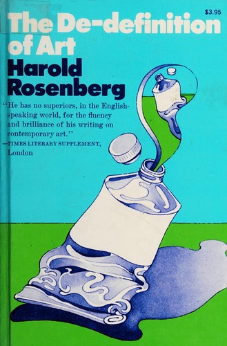 Cover for De-Definition of Art