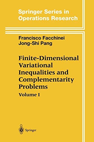 Cover for Finite-Dimensional Variational Inequalities and Complementarity Problems