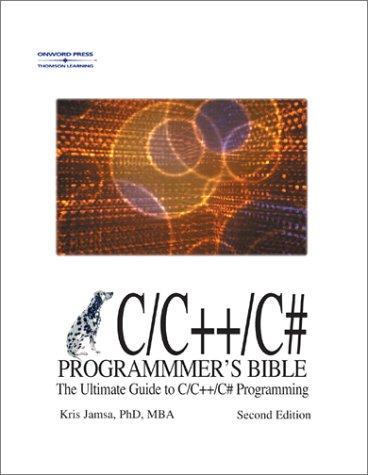Cover for Jamsa's C/C++/C# programmer's bible