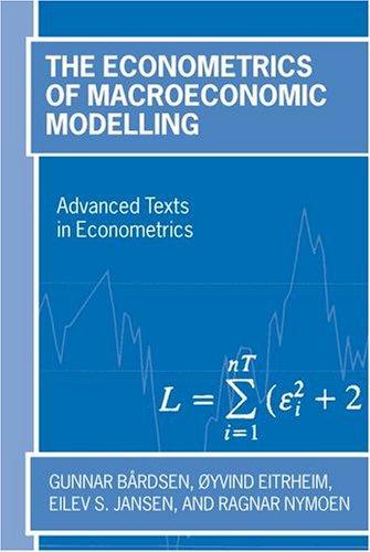 Cover for The econometrics of macroeconomic modelling