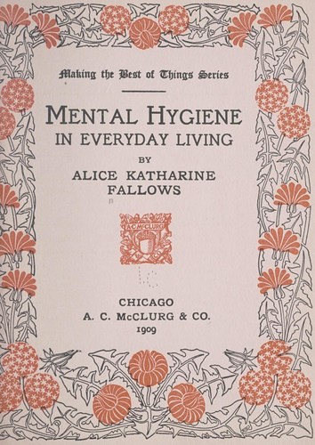 Cover for Mental hygiene in everyday living