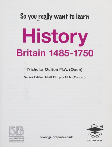 Cover for So You Really Want to Learn History Book 2