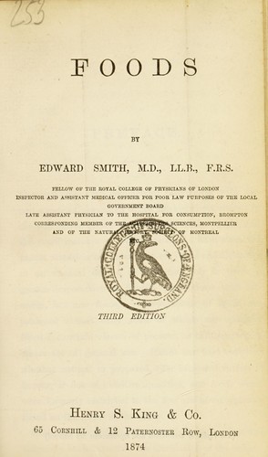 Cover for Foods