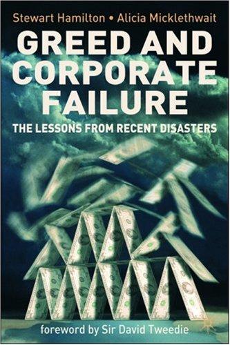 Cover for Greed and Corporate Failure