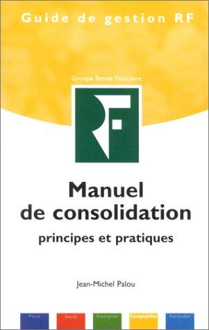 Cover for Manuel de consolidation 