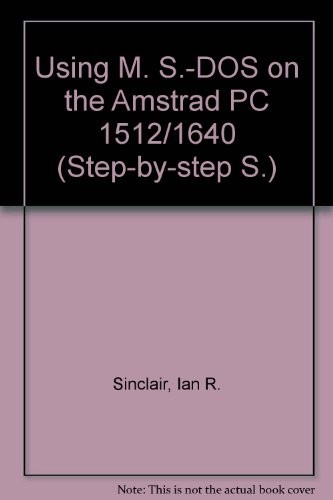 Cover for Using MS-DOS on the Amstrad PC