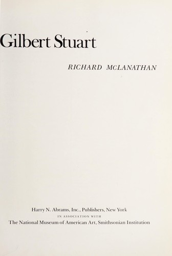 Cover for Gilbert Stuart