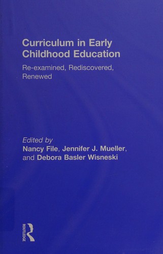 Cover for Curriculum in early childhood education