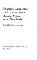 Cover for Peasants, landlords, and governments