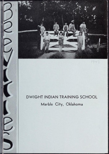 Cover for Dwight Indian Training School