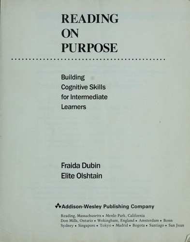 Cover for Reading on purpose