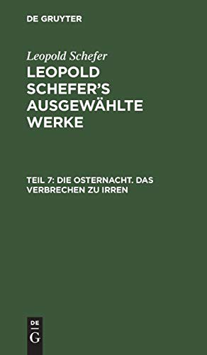 Cover for Die Osternacht. Das Verbrechen zu irren