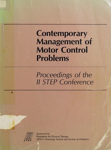 Cover for Contemporary management of motor control problems