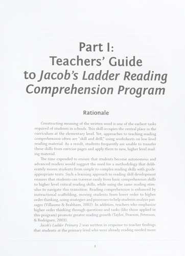 Cover for Jacob's Ladder Reading Comprehension Program - Primary 2
