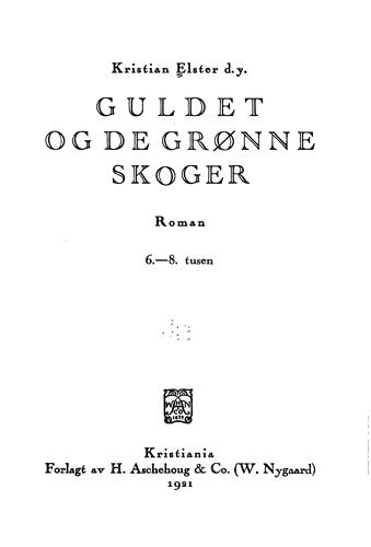 Cover for Guldet og de grønne skoger
