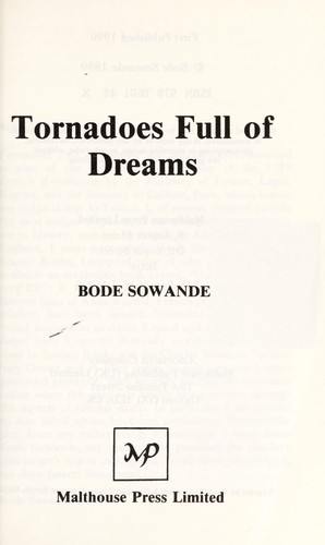 Cover for Tornadoes full of dreams