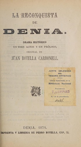 Cover for La reconquista de Denia