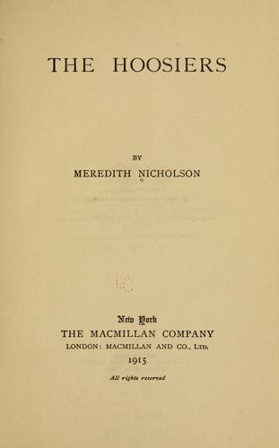 Cover for Hoosiers