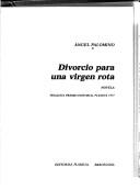 Cover for Divorcio para una virgen rota