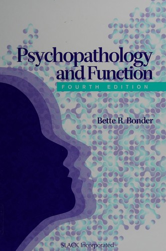 Cover for Psychopathology and function