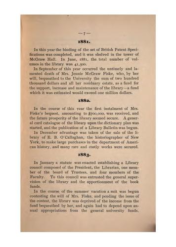 Cover for Twenty-five years of the annals of Cornell University Library, 1868-1893.