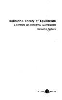 Cover for Bukharin's Theory of Equilibrium