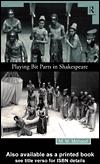 Cover for Playing Bit Parts in Shakespeare