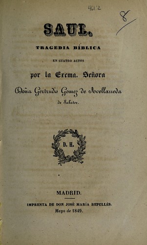 Cover for Saul