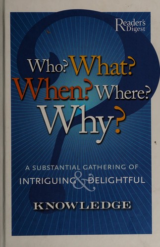Cover for Who? What? When? Where? Why?