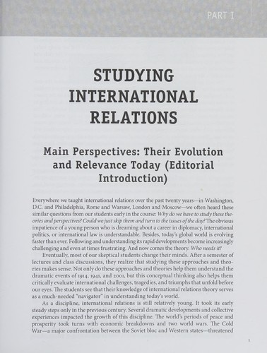 Cover for Current Debates in International Relations