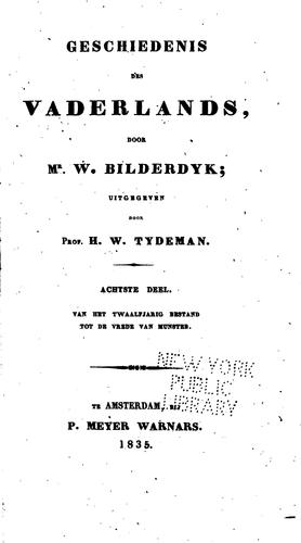 Cover for Geschiedenis des yaderlands